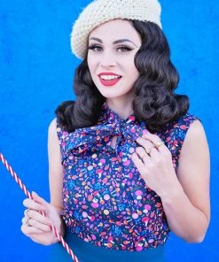 Lucinda's New Festive Fungi Tie Top