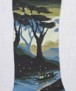 Lucinda's New Riverboat & Fireflies Socks