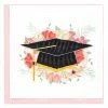 Lucinda's Floral Mortarboard Grad Card