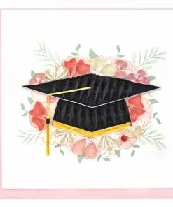 Lucinda's Floral Mortarboard Grad Card