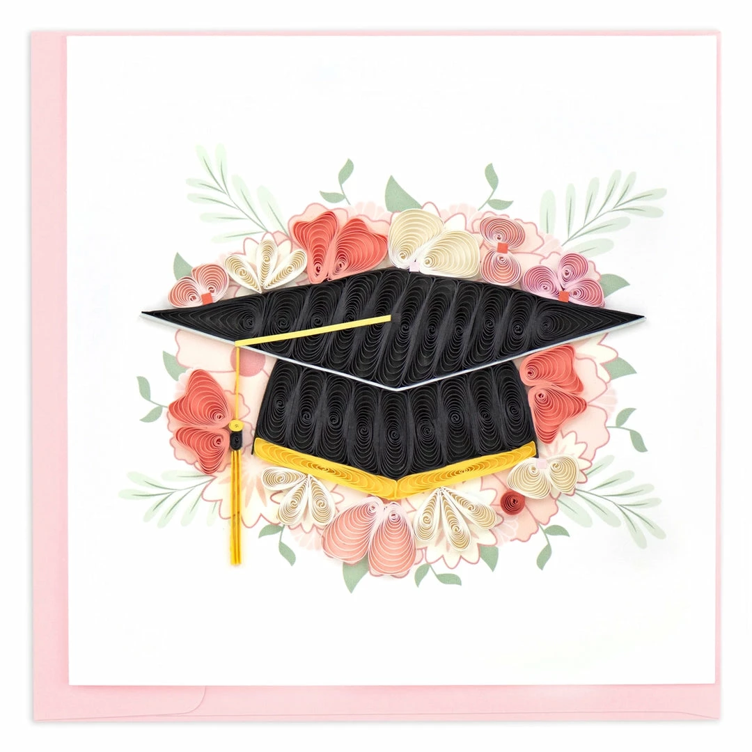 Lucinda's Floral Mortarboard Grad Card 3 Lucinda's Floral Mortarboard Grad Card