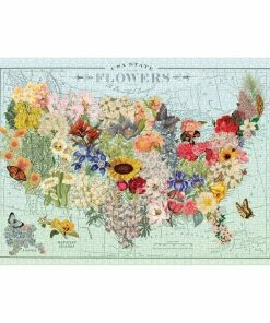Lucinda's USA State Flower 1000 Pc Puzzle New