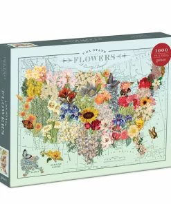 Lucinda's USA State Flower 1000 Pc Puzzle New