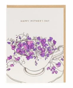Lucinda's Teacup Flowers Mother's Day Card