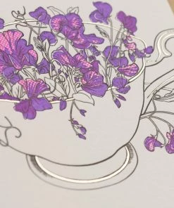 Lucinda's Teacup Flowers Mother's Day Card