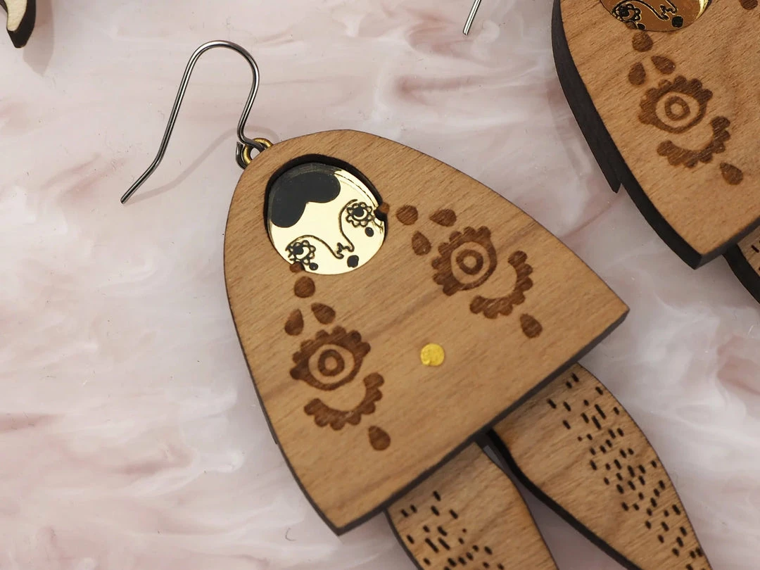 Lucinda's Forlorna Bell Moving Earrings New 5 Lucinda's Forlorna Bell Moving Earrings New