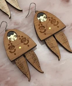 Lucinda's Forlorna Bell Moving Earrings New