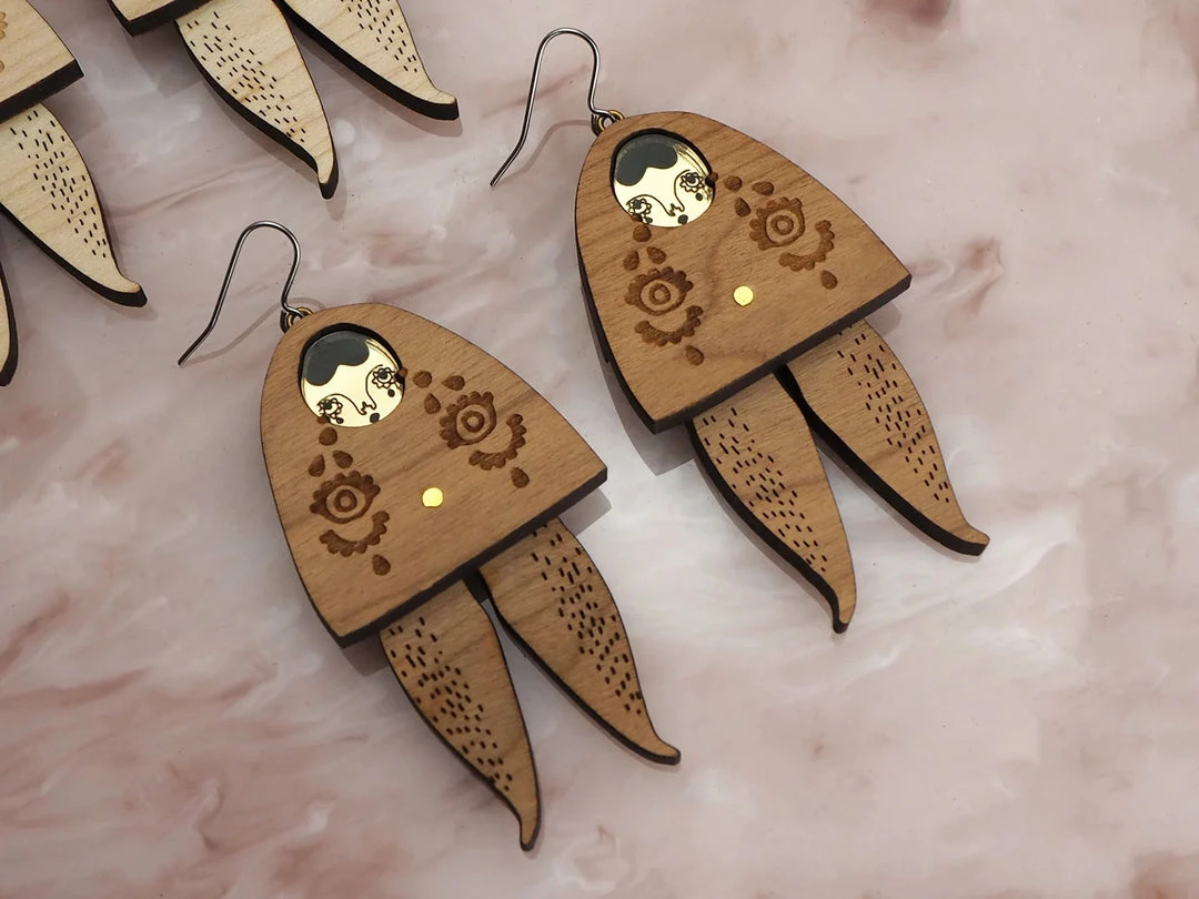 Lucinda's Forlorna Bell Moving Earrings New 3 Lucinda's Forlorna Bell Moving Earrings New