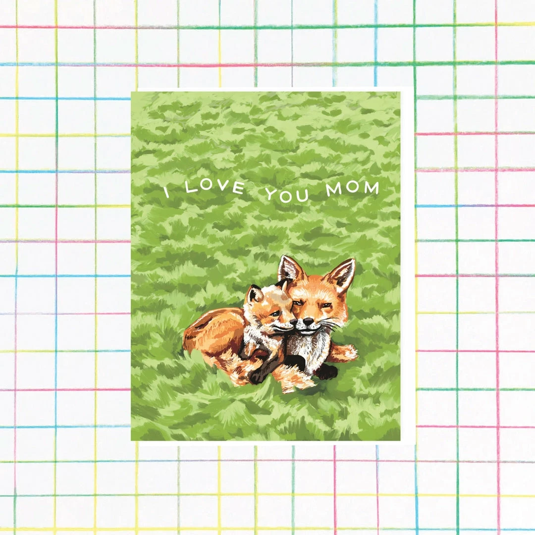 Lucinda's I Love You Mom Fox Card New 3 Lucinda's I Love You Mom Fox Card New