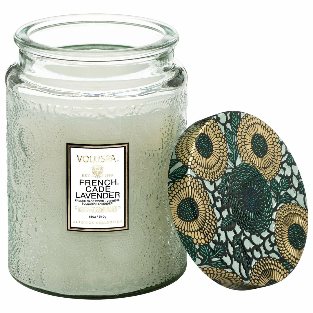 Lucinda's French Cade Lavender Large Jar Candle New 4 Lucinda's French Cade Lavender Large Jar Candle New