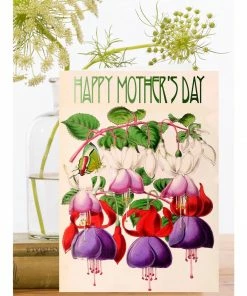 Lucinda's New Glittered Mother's Day Fuchsia Card