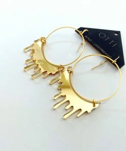 Lucinda's New Gold Slime Hoop Earring