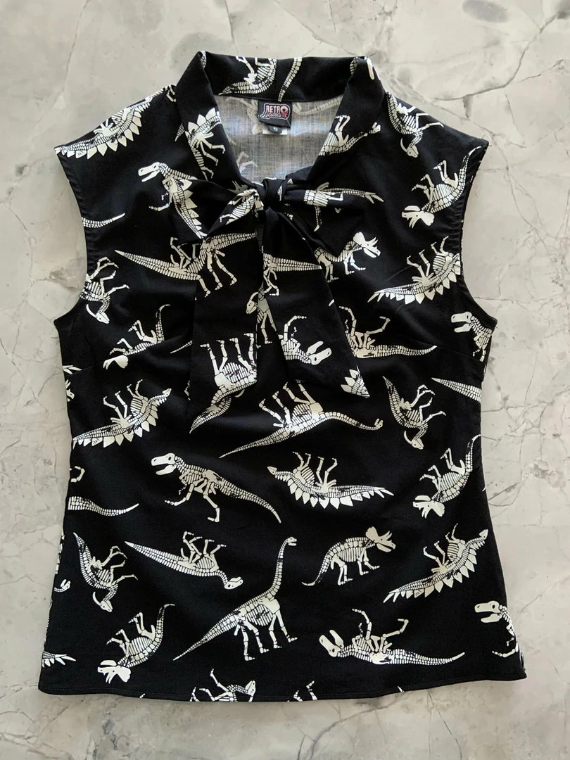 Lucinda's Glow In The Dark Fossils Bow Top New 4 Lucinda's Glow In The Dark Fossils Bow Top New