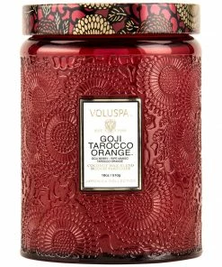 Lucinda's Goji Tarocco Orange Large Jar Candle New