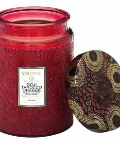 Lucinda's Goji Tarocco Orange Large Jar Candle New