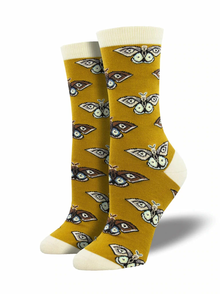 Lucinda's Golden Moth Bamboo Socks New 3 Lucinda's Golden Moth Bamboo Socks New