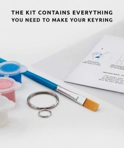 Lucinda's Hand Print Shrink Key Chain Kit New