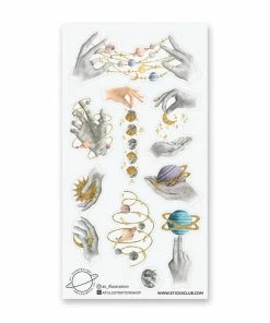 Lucinda's Planetary Hands Stickers New