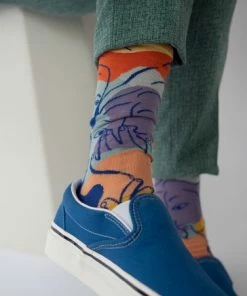 Lucinda's Rainbow Faces Socks