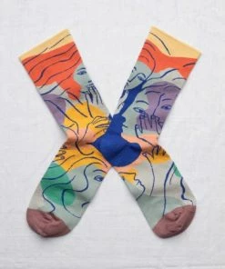 Lucinda's Rainbow Faces Socks
