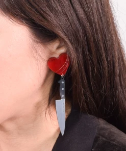 Lucinda's New I Heart Knives Earrings