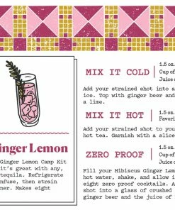 Lucinda's Hibiscus Ginger Lemon Camp Craft Cocktails New