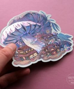 Lucinda's Mushroom Grove Sticker New