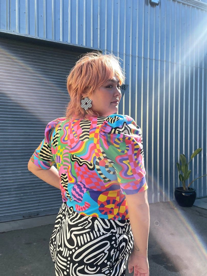 Lucinda's New Party Time Puff Sleeve Top By Nooworks 6 Lucinda's New Party Time Puff Sleeve Top By Nooworks