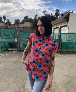 Lucinda's Psychedelic Eyes Joyce Top By Nooworks