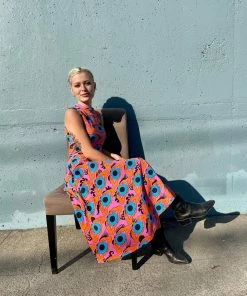 Lucinda's New Psychedelic Eyes Dahlia Dress By Nooworks