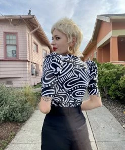 Lucinda's New Nooworks Puff Sleeve Top By Nooworks