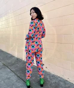 Lucinda's Psychedelic Eyes Blazer By Nooworks New 8 Lucinda's Psychedelic Eyes Blazer By Nooworks New