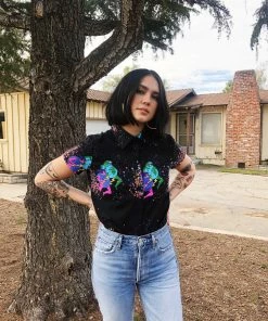 Lucinda's Cosmic Ladies Joyce Top By Nooworks New