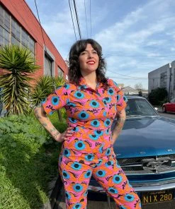 Lucinda's New Coveralls Psychedelic Eyes By Nooworks