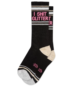 Lucinda's Wichita I Shit Glitter Socks