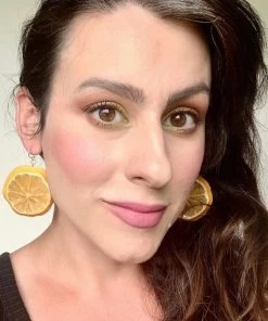 Lucinda's Lemon Earrings By Glitterlimes