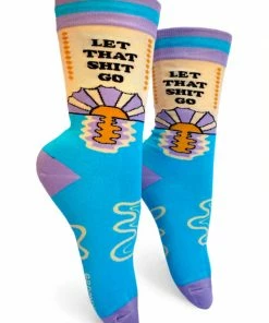 Lucinda's Let That Shit Go Women's Crew Socks New