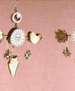 Lucinda's New Gold Space Oddity Earrings