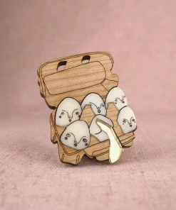 Lucinda's Egg Box Brooch New