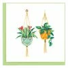 Lucinda's Macrame Plant Hangers Quilling Card