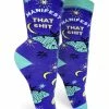 Lucinda's Manifest That Ish Women's Crew Socks
