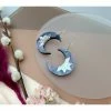Lucinda's Midnight Crescent Moon Earrings