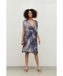 Lucinda's Midnight Tie Dye Boxy Dress