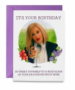 Lucinda's Moira Wine Birthday Card