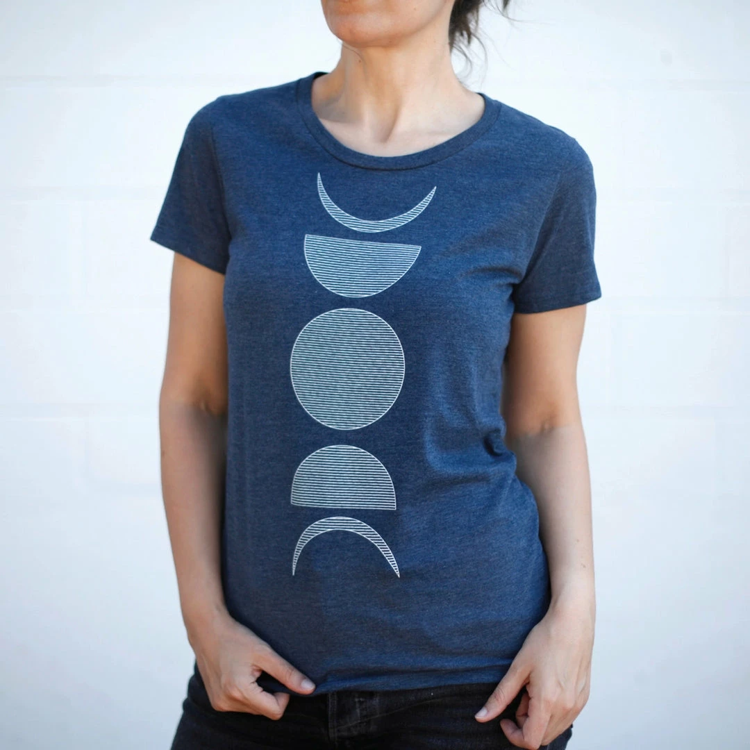 Lucinda's Moon Phase Women's Tee New 5 Lucinda's Moon Phase Women's Tee New