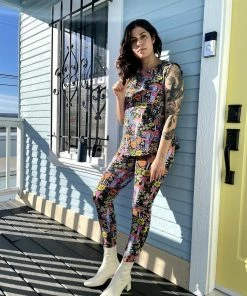 Lucinda's Magical Mushroom Leggings By Nooworks New