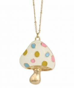 Lucinda's Pastel Mushroom Necklace New