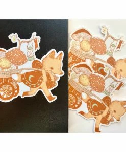 Lucinda's Mushroom Forager Sticker
