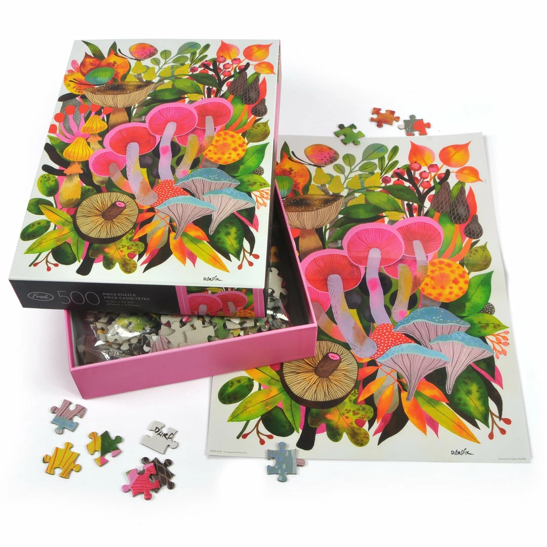 Lucinda's Mushroom Toomuchery 500 Pc Puzzle New 5 Lucinda's Mushroom Toomuchery 500 Pc Puzzle New