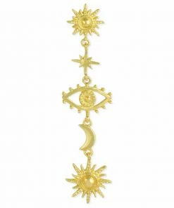 Lucinda's New Gold Linear Earrings